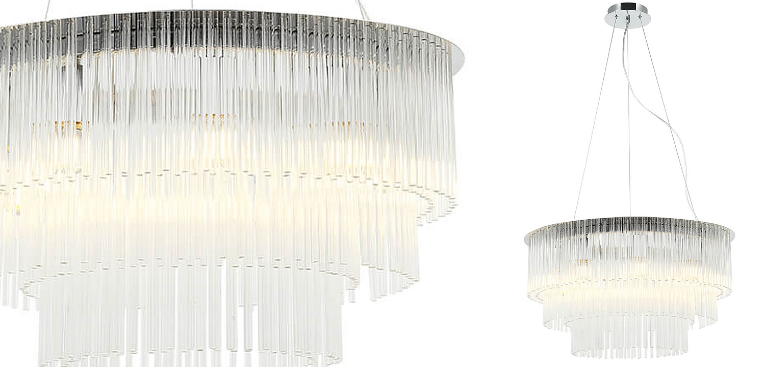 Люстра Harrison Chandelier chrome 9 lamp Люстра Harrison Chandelier chrome 9 lamp - Loft-Concept в Костроме