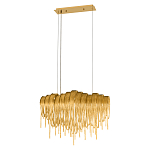 Люстра подвесная с металлическими цепочками и изогнутыми металлическими дугами 72 см Atlantis Chain варинант исполнения - 12 | Loft Concept в Костроме