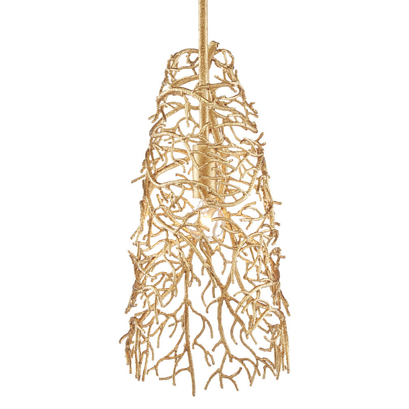 Подвесной светильник золотой в виде кораллов Coral Decor Золотой Подвесной светильник золотой в виде кораллов Coral Decor Золотой в Костроме | Loft Concept