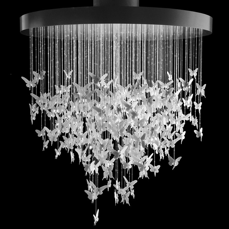 Люстра Night Fairy Chandelier Белый Черный Люстра Night Fairy Chandelier Белый Черный в Костроме | Loft Concept