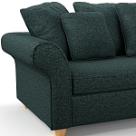 Мебельная ткань Шенилл темно-зеленый цвет 138 см T4-39 варинант исполнения - 5 | Loft Concept в Костроме