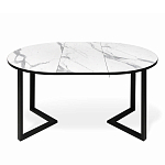 Стол обеденный раздвижной со столешницей белый мрамор Magali варинант исполнения - 4 | Loft Concept в Костроме