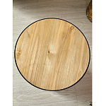 Приставной столик с факутрным черным основанием Ethiopia варинант исполнения - 5 | Loft Concept в Костроме