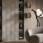 Гипсовая 3D панель с принтографией PM-37 варинант исполнения - 1 | Loft Concept в Костроме