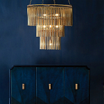 Люстра трёхъярусная золотого цвета Metal Tentacles варинант исполнения - 3 | Loft Concept в Костроме