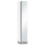 Шкаф-пенал белый с зеркальной дверцей Strict Lines варинант исполнения - 1 | Loft Concept в Костроме