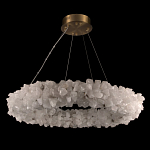 Люстра кольцевая из натурального горного хрусталя Harmonious Crystal Circles варинант исполнения - 2 | Loft Concept в Костроме