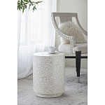 Приставной столик с рисунком из раковин устриц Bone Inlay варинант исполнения - 6 | Loft Concept в Костроме