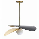 Люстра круглая с 2-мя металлическими абажурами Andromeda варинант исполнения - 1 | Loft Concept в Костроме