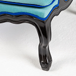 Кресло из натурального бука бирюзовое с изображением птиц и цветов Turquoise Chinoiserie Garden Armchair варинант исполнения - 6 | Loft Concept в Костроме