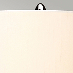 Настольная лампа с шарообразным прозрачным основанием из цветного переработанного стекла и белым цилиндрическим абажуром Elstead Lighting варинант исполнения - 9 | Loft Concept в Костроме