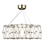 Люстра с тонкой металлической конструкцией цвета золото Quasar варинант исполнения - 4 | Loft Concept в Костроме