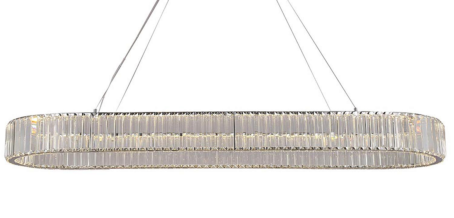 Люстра Crystal Shine Linda Oval Chrome Chandelier Люстра Crystal Shine Linda Oval Chrome Chandelier - Loft-Concept в Костроме