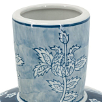 Ваза с голубым цветочным рисунком 43 см Blue & White Ornament варинант исполнения - 3 | Loft Concept в Костроме