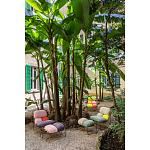 Дизайнерское разноцветное кресло на металлическом каркасе с подставкой для ног Poltronova Plasma Armchair варинант исполнения - 10 | Loft Concept в Костроме