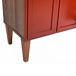 ТВ-тумба красная из массива бука с 2-мя дверками и ящиком Wenge Light варинант исполнения - 6 | Loft Concept в Костроме