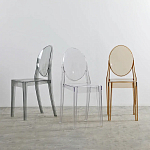 Прозрачный стул с янтарным оттенком LOUIS GHOST CHAIR варинант исполнения - 9 | Loft Concept в Костроме