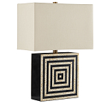 Настольная лампа с квадратным основанием и прямоугольным абажуром Neat Lines варинант исполнения - 4 | Loft Concept в Костроме