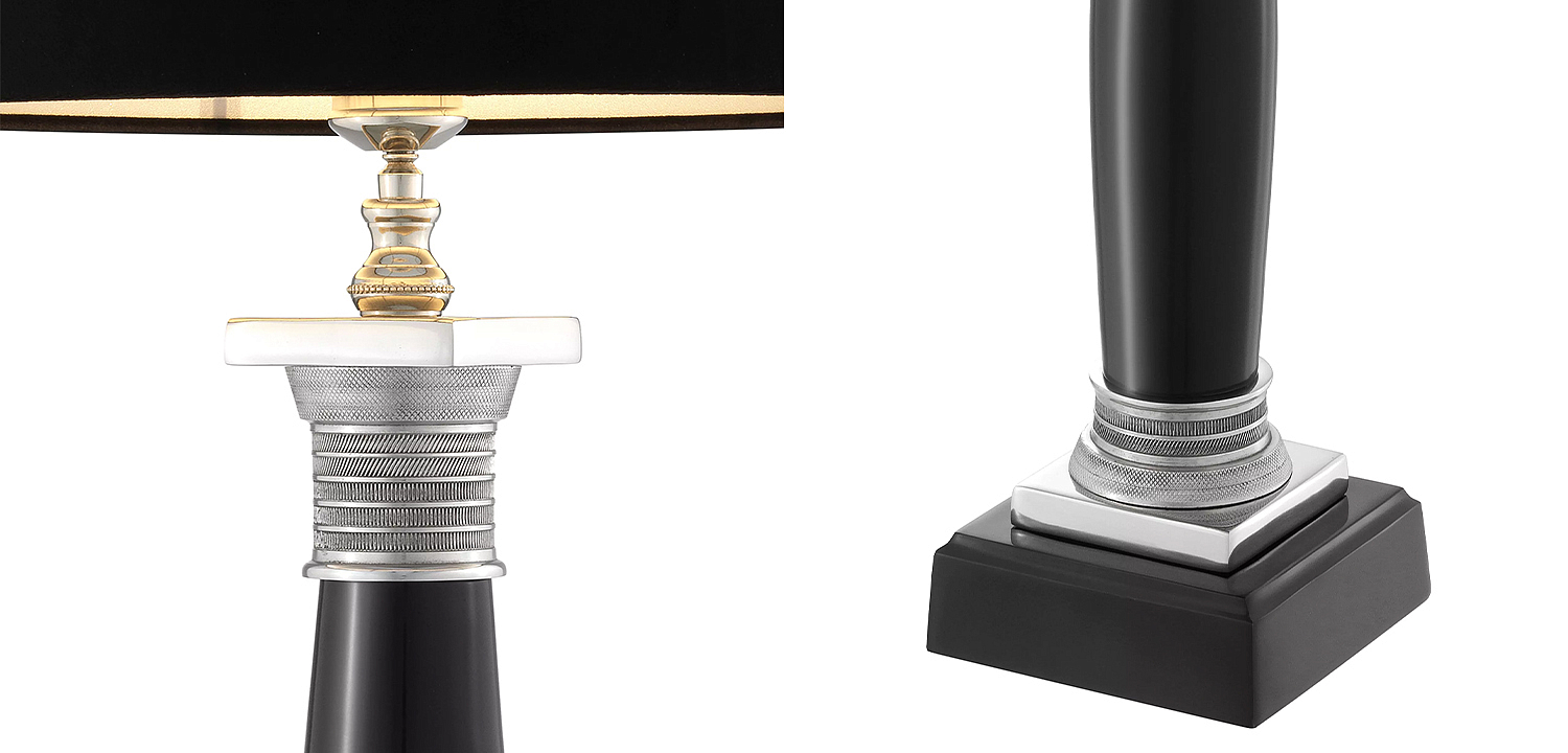Настольная лампа Eichholtz Table Lamp Napoleon Black Настольная лампа Eichholtz Table Lamp Napoleon Black - Loft-Concept в Костроме