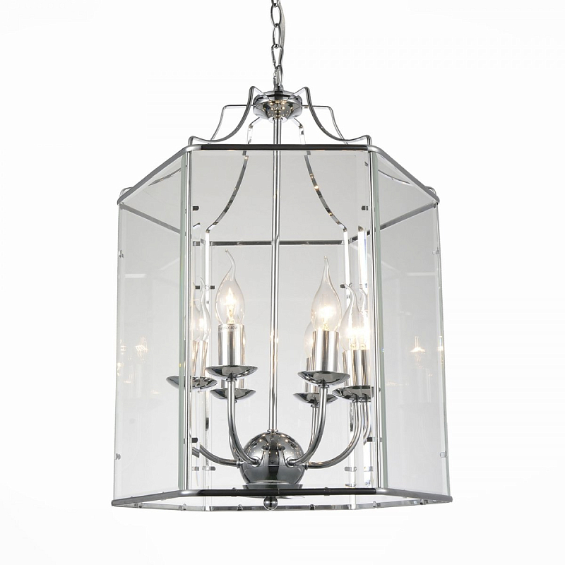 Подвесной светильник DUTCH Glass Pendant Chrome 40 Хром Подвесной светильник DUTCH Glass Pendant Chrome 40 Хром в Костроме | Loft Concept
