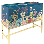 Буфет ручная роспись в морском стиле Cabinet Fondo Marino  варинант исполнения - 1 | Loft Concept в Костроме