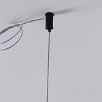 Люстра подвесная светодиодная черный металл Ring Horizontal варинант исполнения - 7 | Loft Concept в Костроме