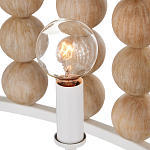 Люстра в форме цилиндра с вставками из деревянных бусин Wooden Beads варинант исполнения - 4 | Loft Concept в Костроме