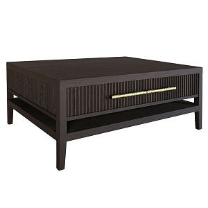 Кофейный стол Primo с двумя ящиками Темный орех