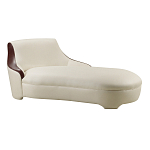 Премиальная кушетка с вставками из кожи Holland варинант исполнения - 1 | Loft Concept в Костроме