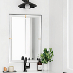 Зеркало прямоугольное в черной раме Gwendelyn варинант исполнения - 3 | Loft Concept в Костроме