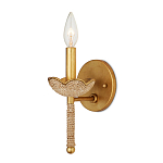 Бра из кованого железа с отделкой плетеной веревкой и сусальным золотом Parisian Style варинант исполнения - 3 | Loft Concept в Костроме