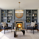 Люстра подвесная круглая со стеклянными трубками Nembus варинант исполнения - 5 | Loft Concept в Костроме