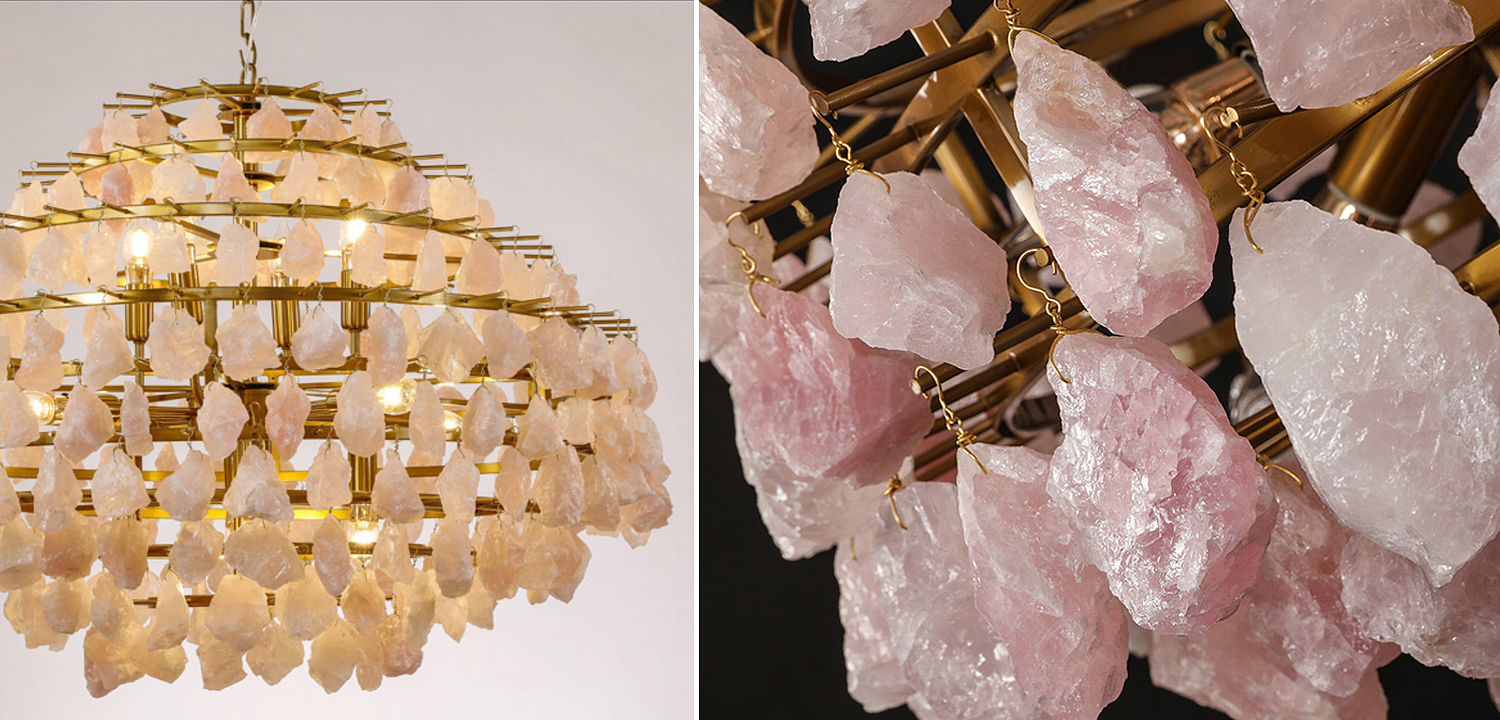 Hardis Pink stone Chandelier 82 Hardis Pink stone Chandelier 82 - Loft-Concept в Костроме