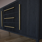 Буфет Primo с тремя ящиками и двумя фасадами Черный дуб варинант исполнения - 7 | Loft Concept в Костроме