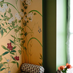 Обои ручная роспись Four Seasons Original colourway on painted Xuan paper with gold ombre варинант исполнения - 2 | Loft Concept в Костроме