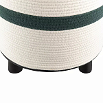 Пуф с плетеной светло-бежевой обивкой Serene Holidays варинант исполнения - 3 | Loft Concept в Костроме