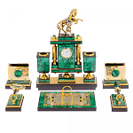 Настольный письменный набор из малахита с декором в виде лошади Leader Organizer варинант исполнения - 1 | Loft Concept в Костроме