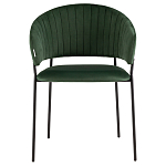 Стул в велюре зеленого цвета Horizon варинант исполнения - 2 | Loft Concept в Костроме