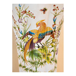 Ваза из фарфора с бронзовой стрекозой  Paradise Dragonfly варинант исполнения - 8 | Loft Concept в Костроме