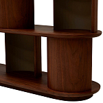 Стеллаж Zacharie Brown Wood Rack варинант исполнения - 5 | Loft Concept в Костроме