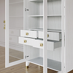 Дизайнерский шкаф витрина Elsa Dreams White с 4-мя ящиками варинант исполнения - 8 | Loft Concept в Костроме