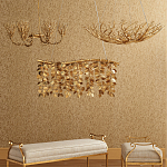 Люстра в форме золотой чаши из кораллов Coral Decor варинант исполнения - 3 | Loft Concept в Костроме