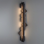 Бра вертикальное с черными кругами и квадратами Gravyura варинант исполнения - 6 | Loft Concept в Костроме