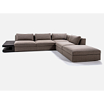 4-х местный Угловой модульный диван Zartаrn с приставным деревянным столиком варинант исполнения - 2 | Loft Concept в Костроме