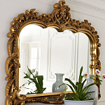 Зеркало настенное в ажурной раме в стиле барокко Ornate Ornaments варинант исполнения - 1 | Loft Concept в Костроме