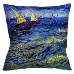 Подушка декоративная Корабли Impressionism in Art варинант исполнения - 1 | Loft Concept в Костроме