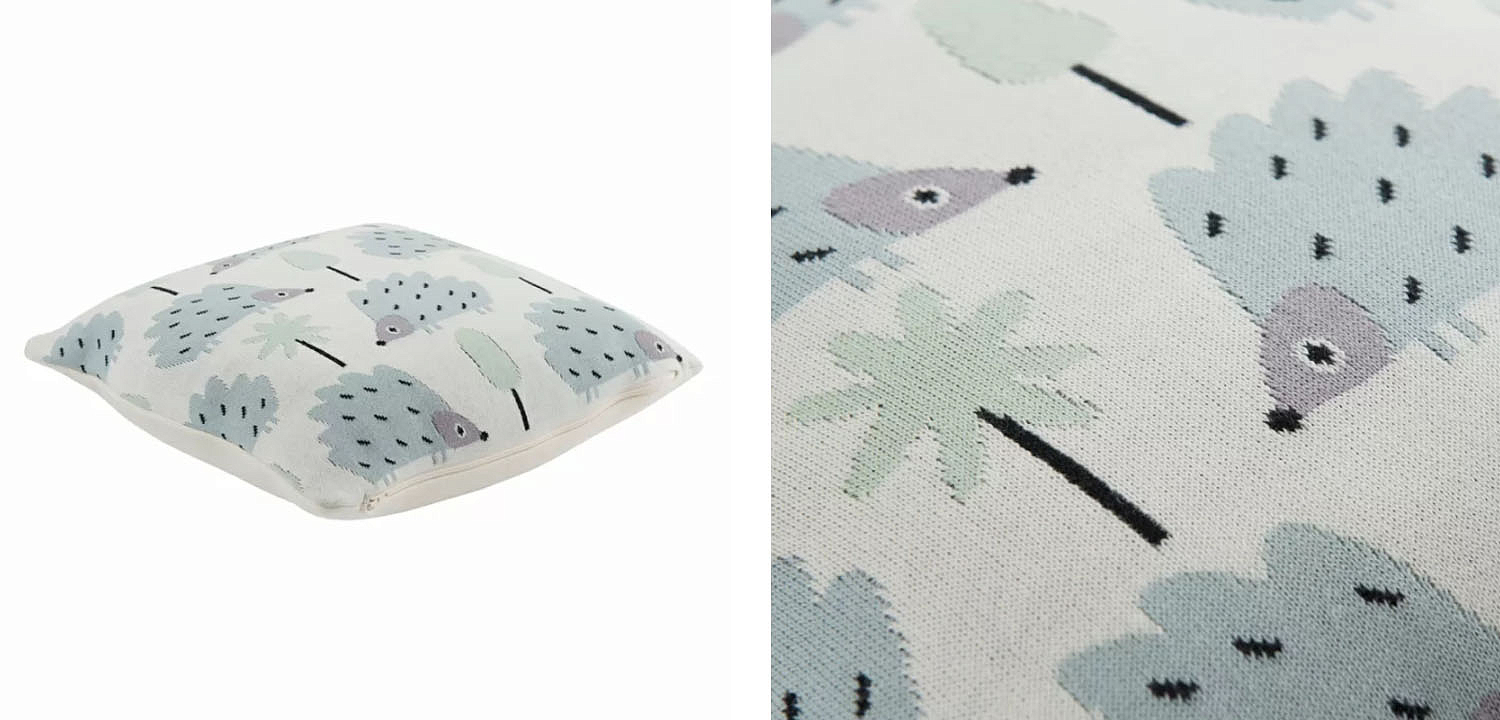 Подушка Blue Hedgehogs Подушка Blue Hedgehogs - Loft-Concept в Костроме