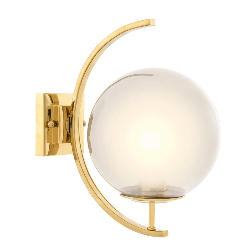 Бра Eichholtz Wall Lamp Cascade Gold Глянцевое золото Дымчатый (Smoke) Бра Eichholtz Wall Lamp Cascade Gold Глянцевое золото Дымчатый (Smoke) в Костроме | Loft Concept