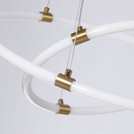 Люстра подвесная с двумя пересекающимися белыми светодиоидными кольцами Luke Lampco Tracer Lamp варинант исполнения - 4 | Loft Concept в Костроме