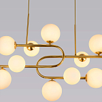 Люстра подвесная с белыми лампами в форме шара Flute варинант исполнения - 2 | Loft Concept в Костроме